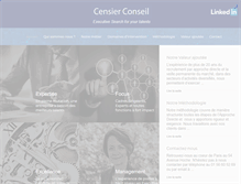 Tablet Screenshot of censier-conseil.com